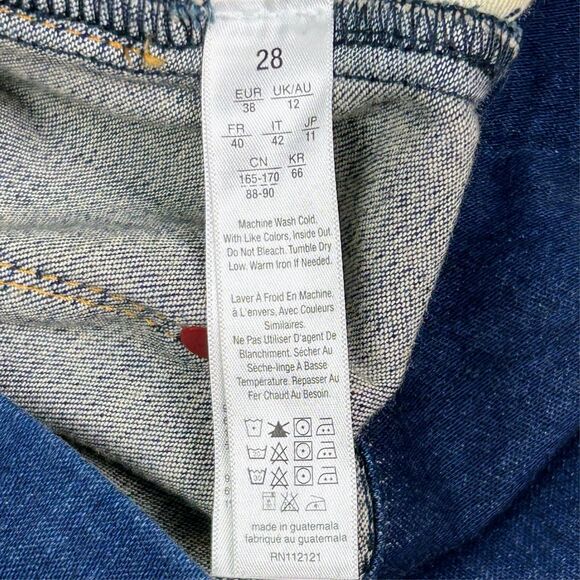 Spanx Signature Straight Jeans Shaping Stretch Waist Denim Pants High Waist 28 - Picture 11 of 12